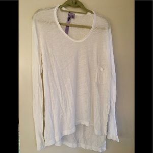 White asymmetrical Wilt cotton shirt